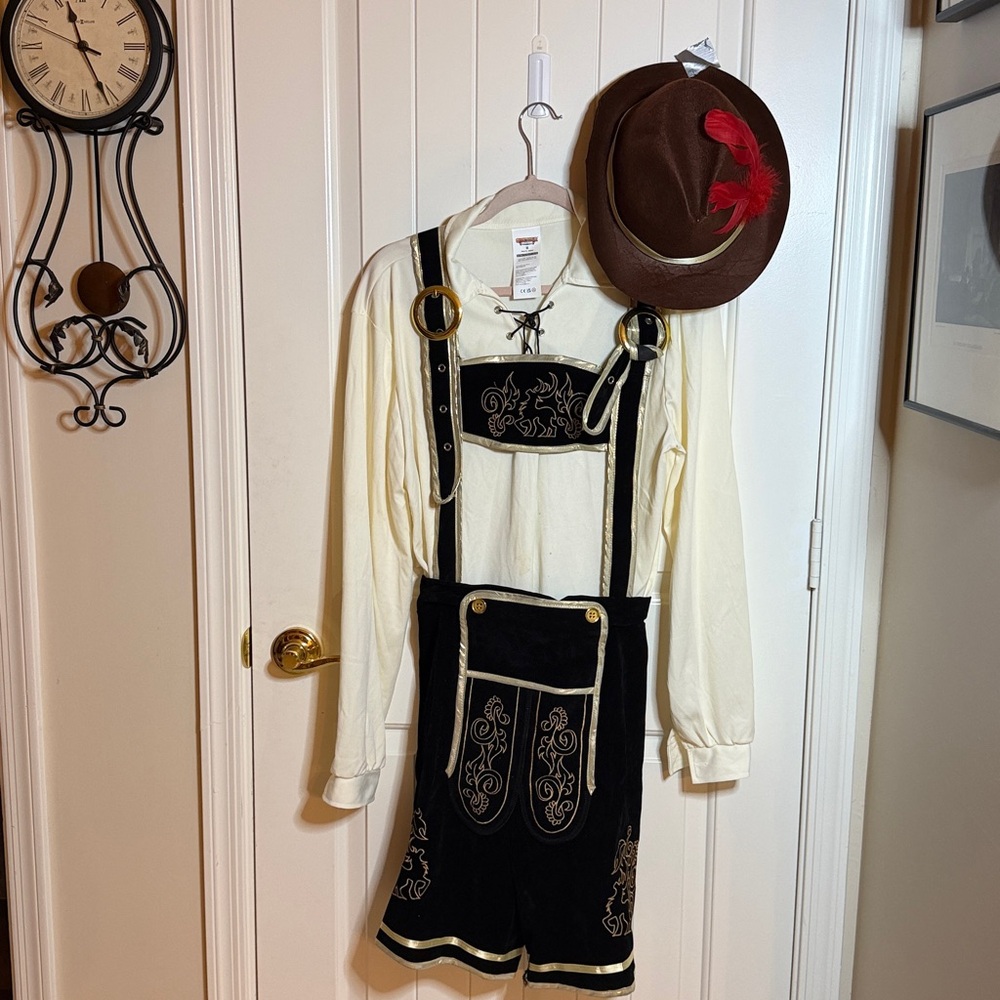 Spooktacular Creations Octoberfest Men Costume Traditional Black and Cream